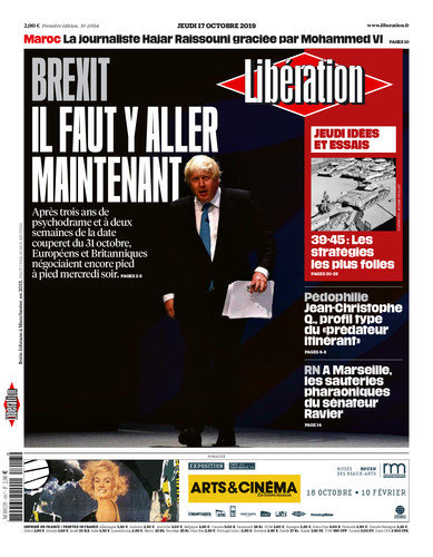 Libération Du Jeudi 17 Octobre 2019