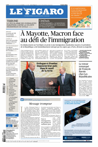Le Figaro Du Mercredi 23 Octobre 2019