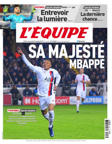 L'Équipe Du Mercredi 23 Octobre 2019