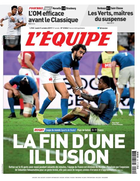 L'Équipe Du Lundi 21 Octobre 2019