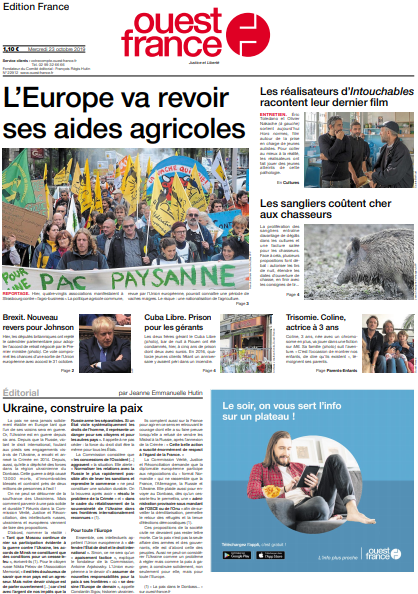 Ouest-France Édition France Du Mercredi 23 Octobre 2019