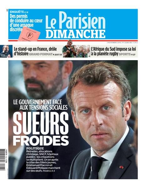Le Parisien Du Dimanche 3 Novembre 2019