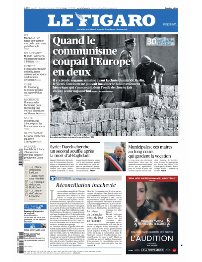 Le Figaro Du Samedi 2 & Dimanche 3 Novembre 2019
