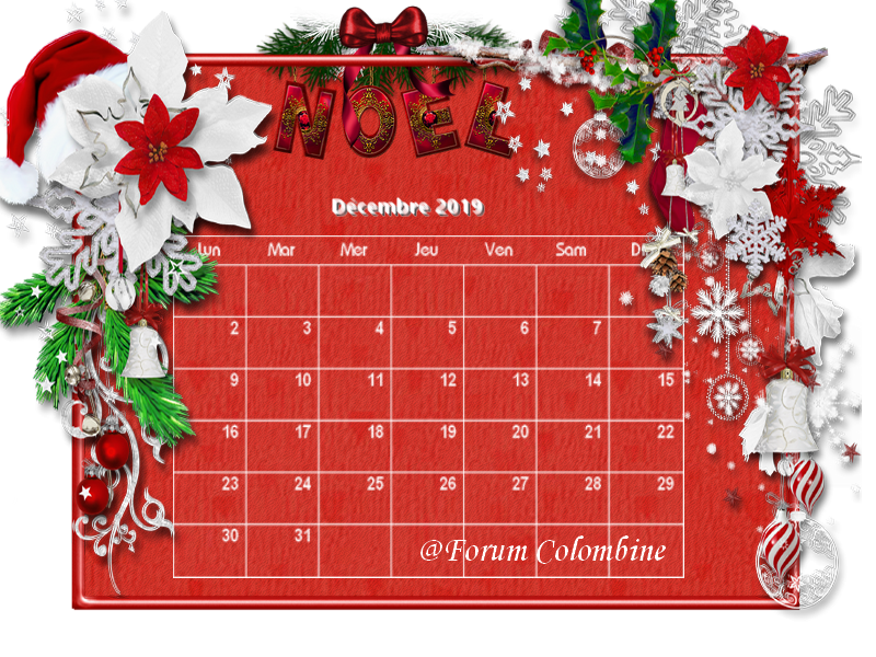 Vote concours calendrier de décembre N63e