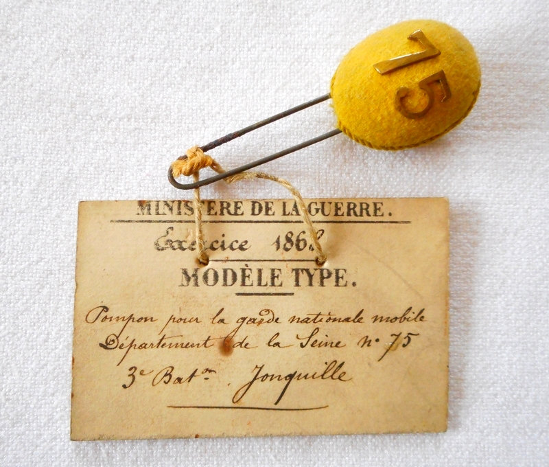 LE Pompon Garde Nationale Mobile 1868 U54x