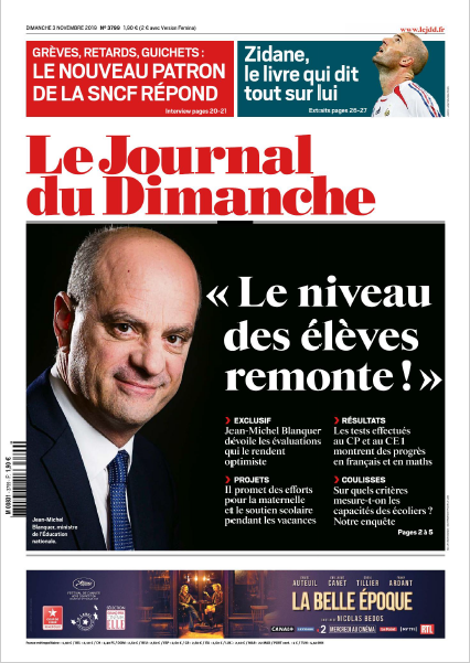 Le Journal Du Dimanche 3 Novembre 2019