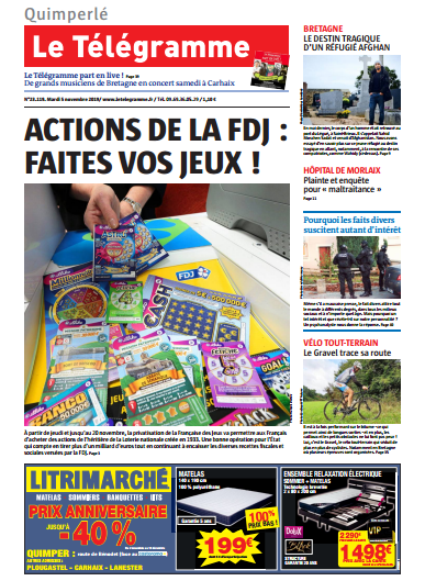   Le Telegramme (5 Editions) Du Mardi 5 Novembre 2019