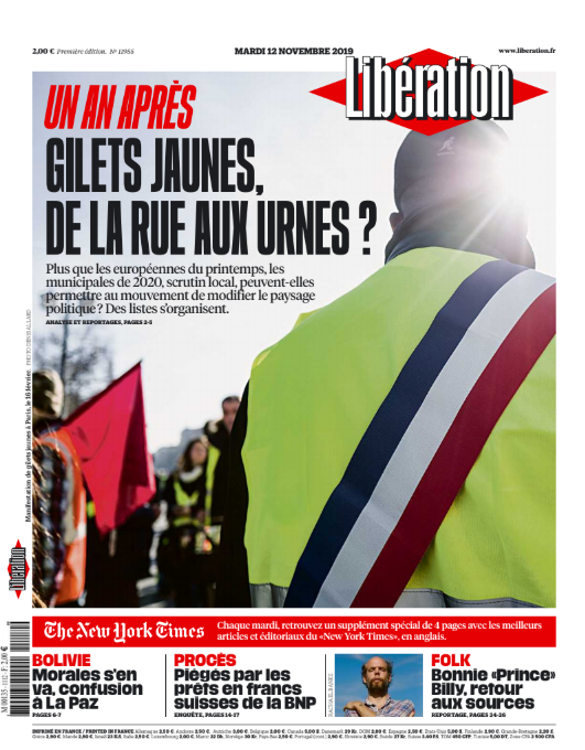 Libération Du Mardi 12 Novembre 2019
