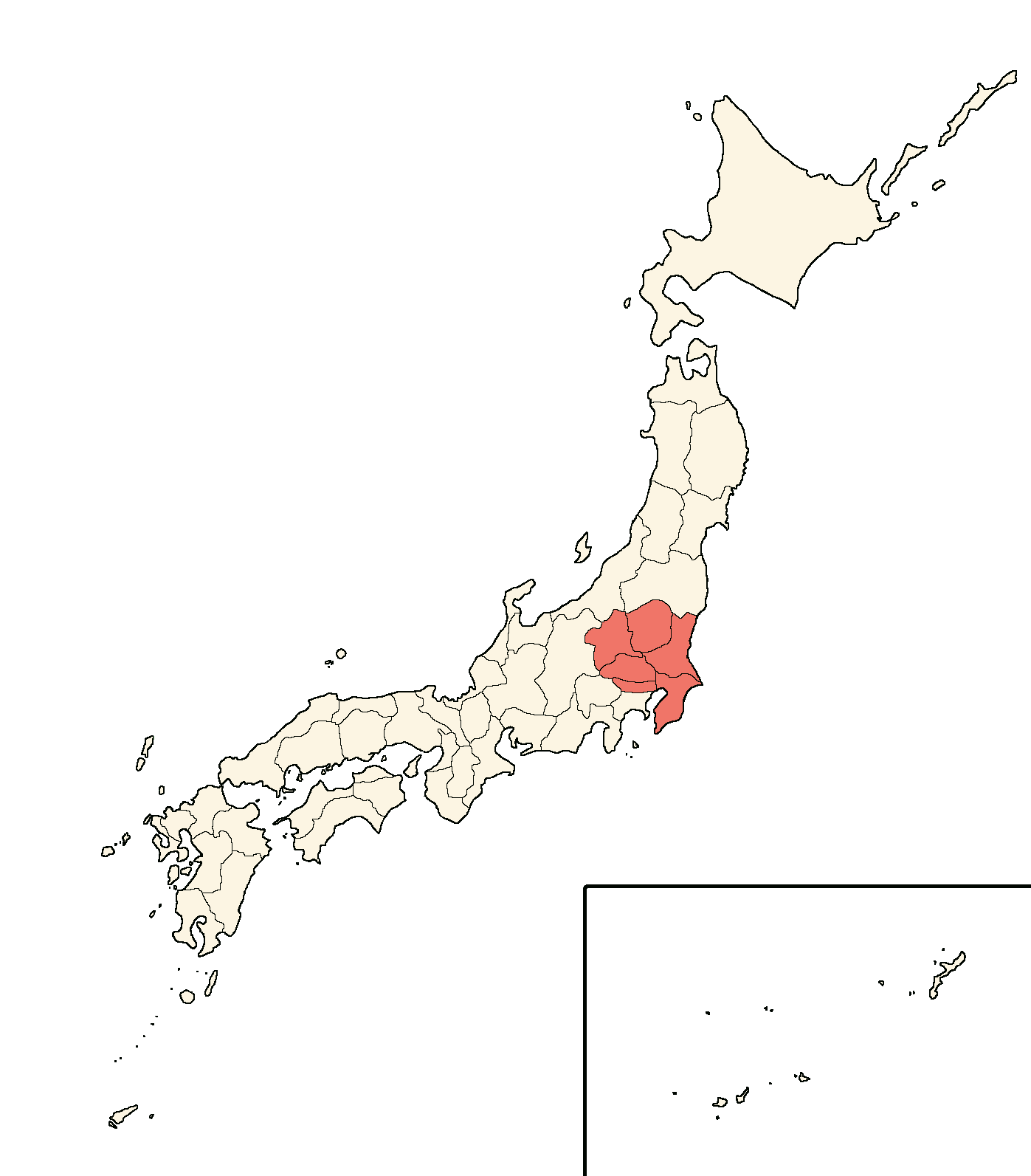 Les provinces du Kantō C7cg