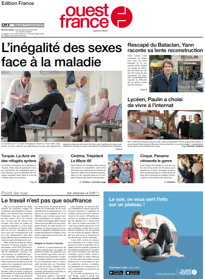 Ouest-France Édition France Du Mercredi 13 Novembre 2019