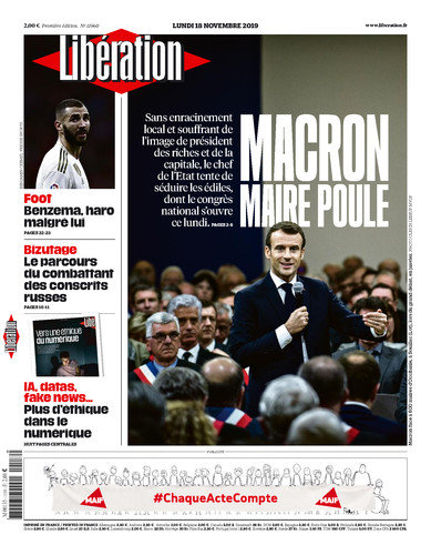 Libération Du Lundi 18 Novembre 2019