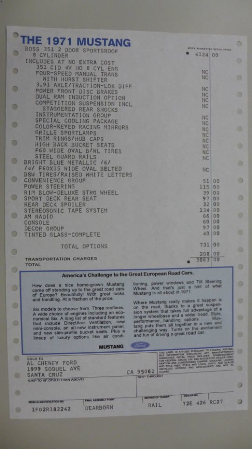 mustang BOSS 351 de 1971 de chez  MPC/ERTL au 1/25 - Page 3 6tpb