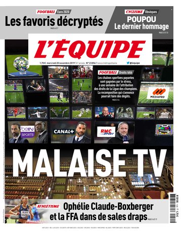 L'Équipe Du Mercredi 20 Novembre 2019