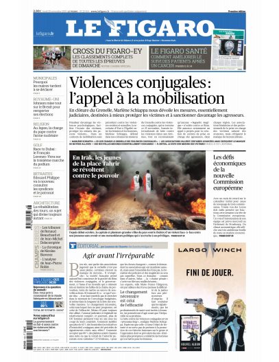  Le Figaro Du Lundi 25 Novembre 2019