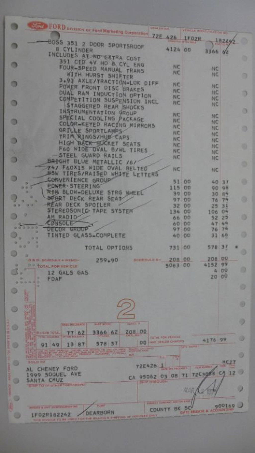 mustang BOSS 351 1971 MPC/ERTL 1/25 Rdce