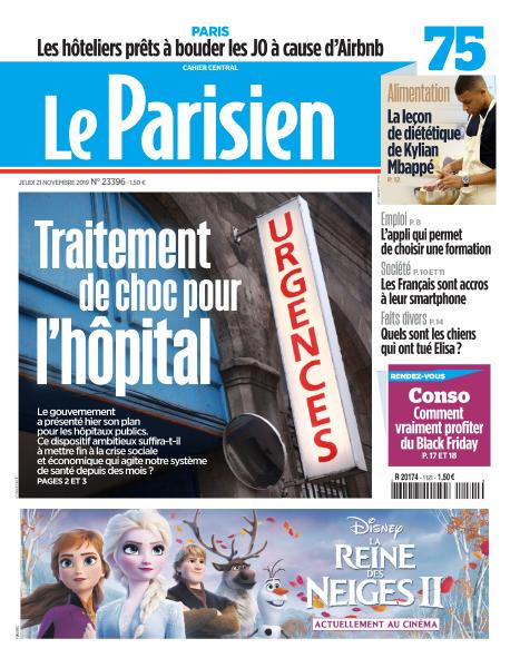 Le Parisien Du Jeudi 21 Novembre 2019