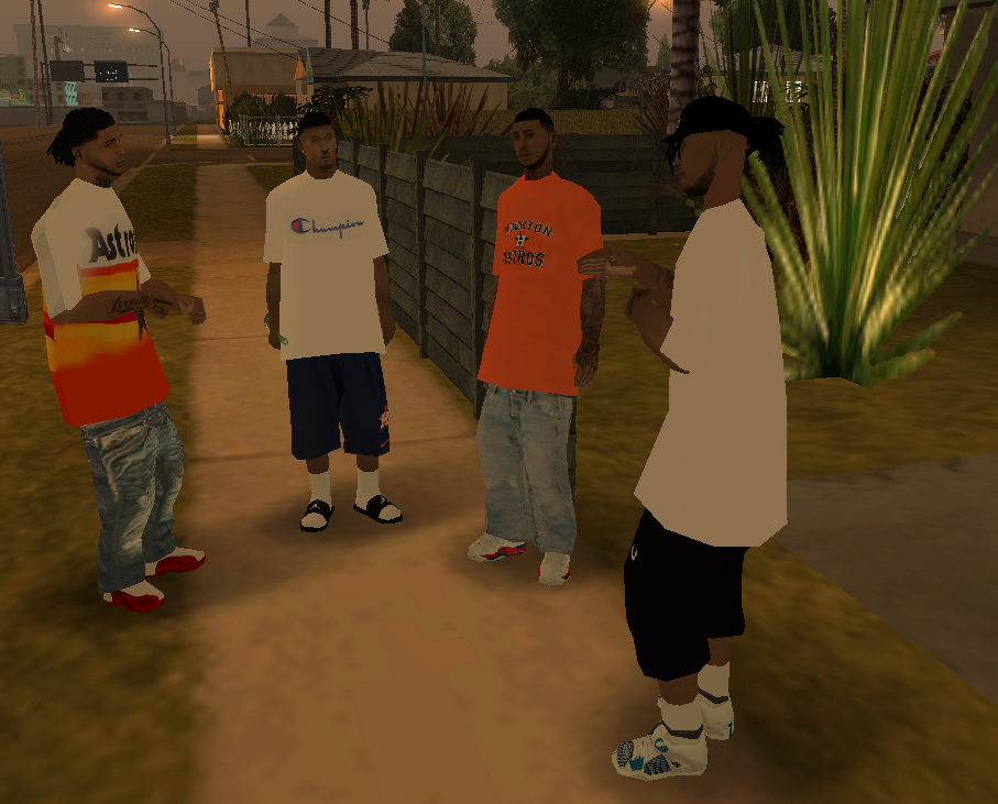 Skin 52 Hoover Gangster Crips - Los Santos Roleplay