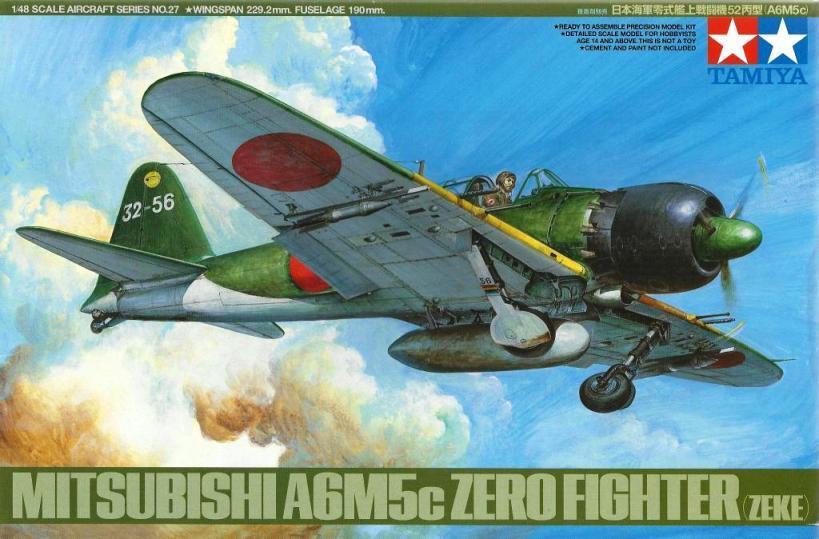 Zero A6M5c Tamiya 1/48 Old Kit FINI ! N7fo