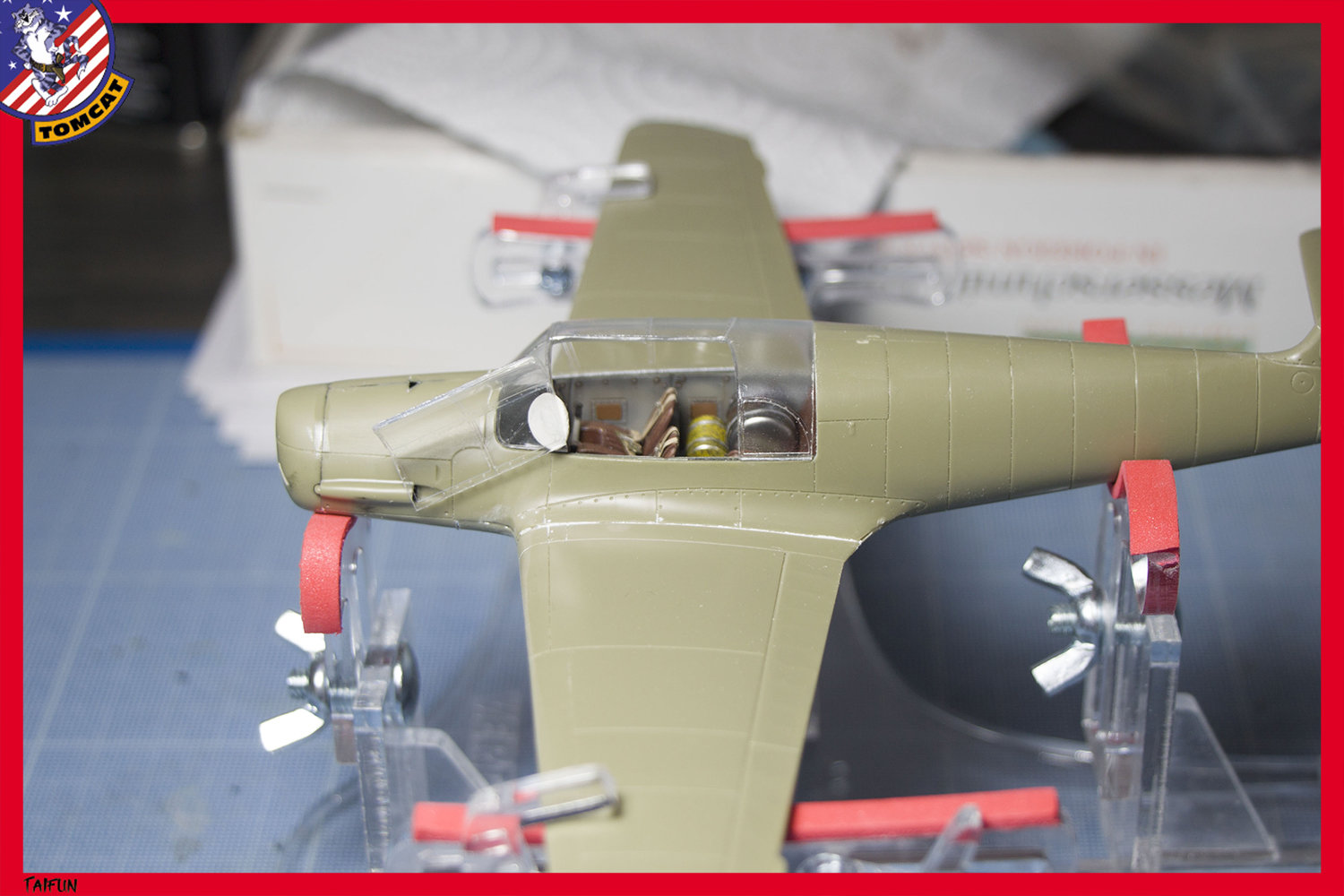 Bf-108 Taifun Eduard 1/48 Fini sur socle Hrvj