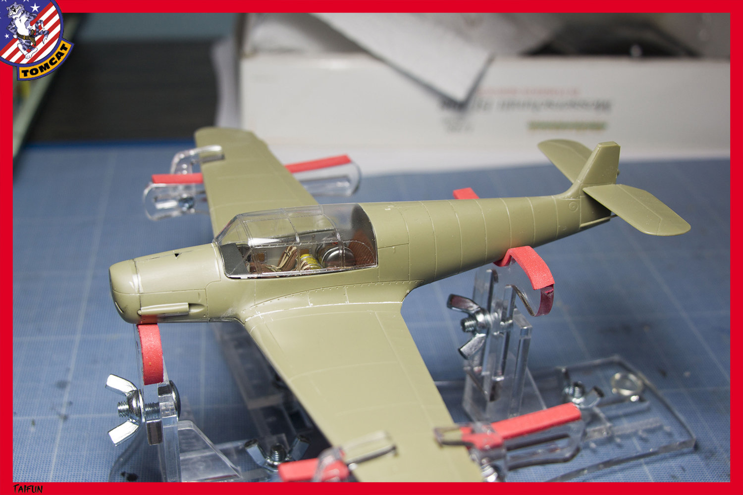 Bf-108 Taifun Eduard 1/48 Fini sur socle Q30f