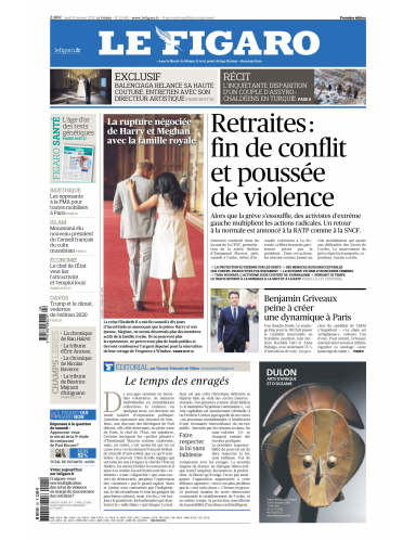 Le Figaro du Lundi 20 Janvier 2020