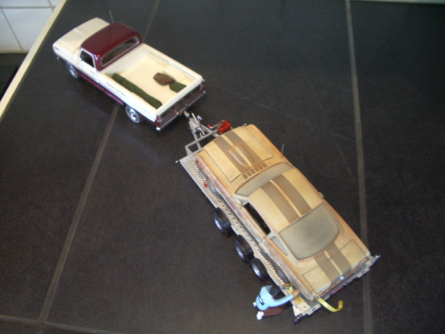 ford RANGER pickup 1971 XLT moebius and BRIAN JAMES trailer aoshima Szmh