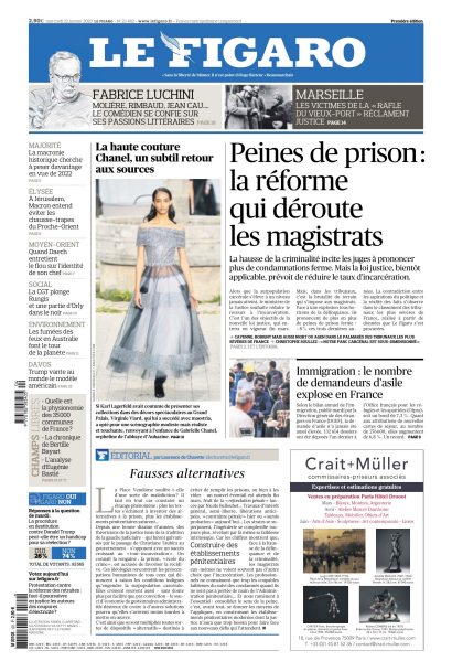 Le Figaro Du Mercredi 22 Janvier 2020