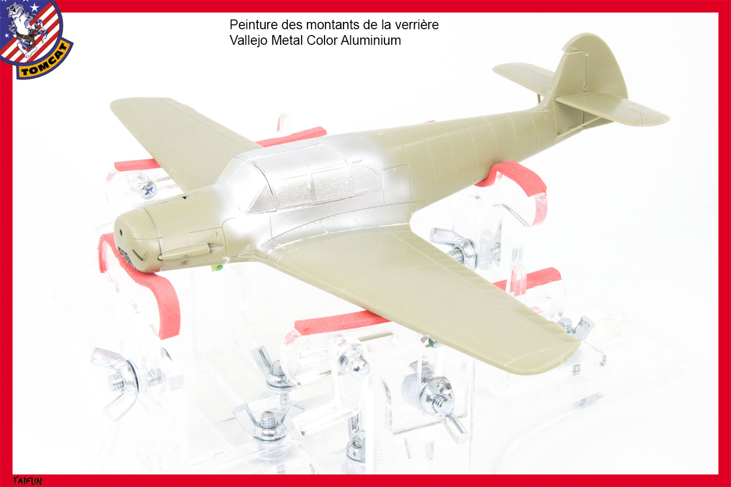 Bf-108 Taifun Eduard 1/48 Fini sur socle Lf62