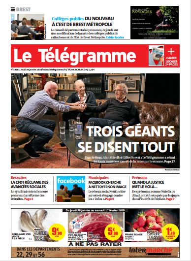 Le Télégramme (2 Editions) Du Jeudi 30 Janvier 2020