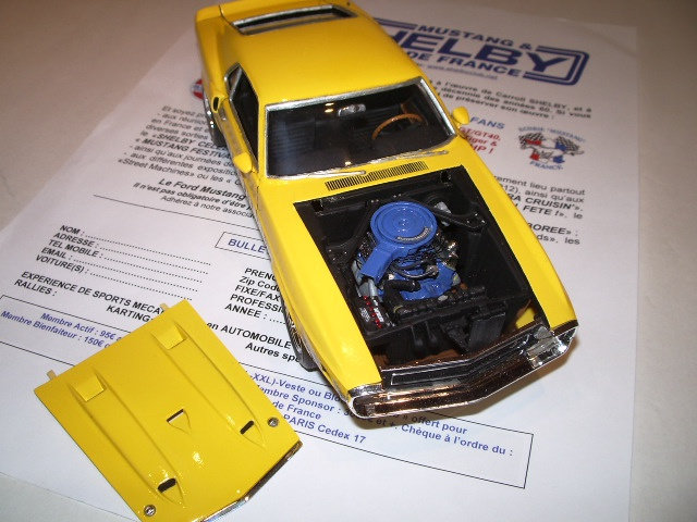 mustang SHELBY GT 500 1969 de chez revell au 1/25 2i5m