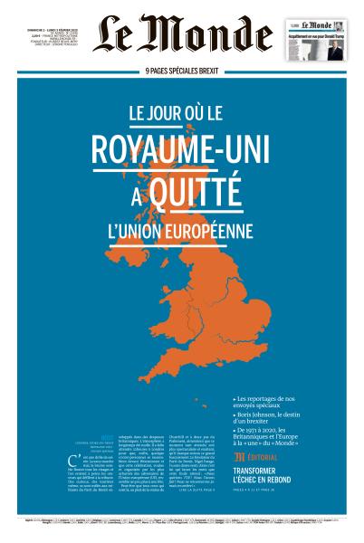 Le Monde Du Dimanche 2 & Lundi 3 Février 2020