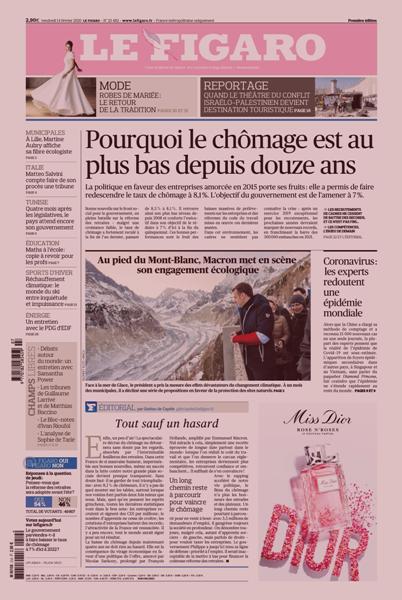 Le Figaro & 3 Supplément spécial Du Vendredi 14 Février 2020