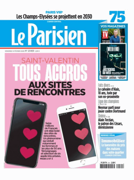 Le Parisien & Le Parisien Magazine Du Vendredi 14 Février 2020