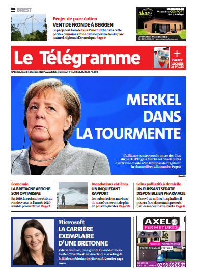 Le Télégramme (2 Editions) Du Mardi 11 Février 2020