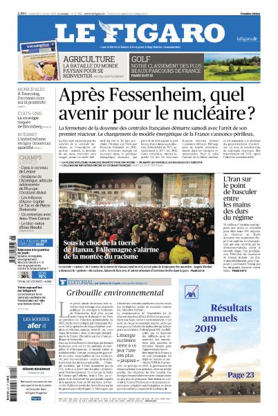 Le Figaro & 3 Supplément spécial Du Vendredi 21 Février 2020