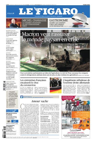 Le Figaro Du Samedi 22 & Dimanche 23 Février 2020