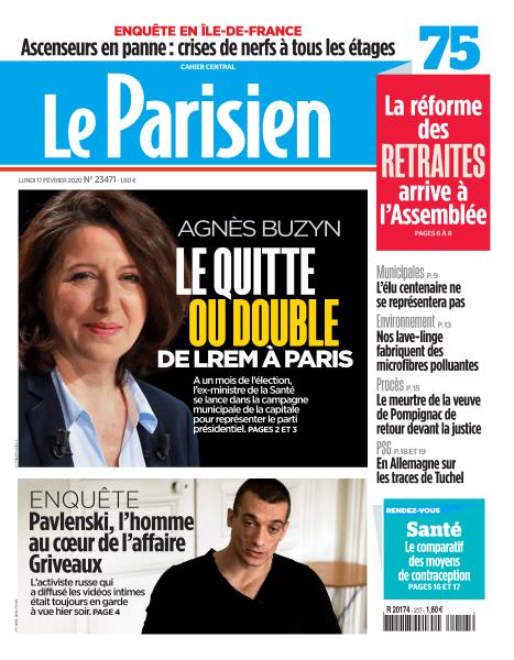 Le Parisien Du Lundi 17 Février 2020