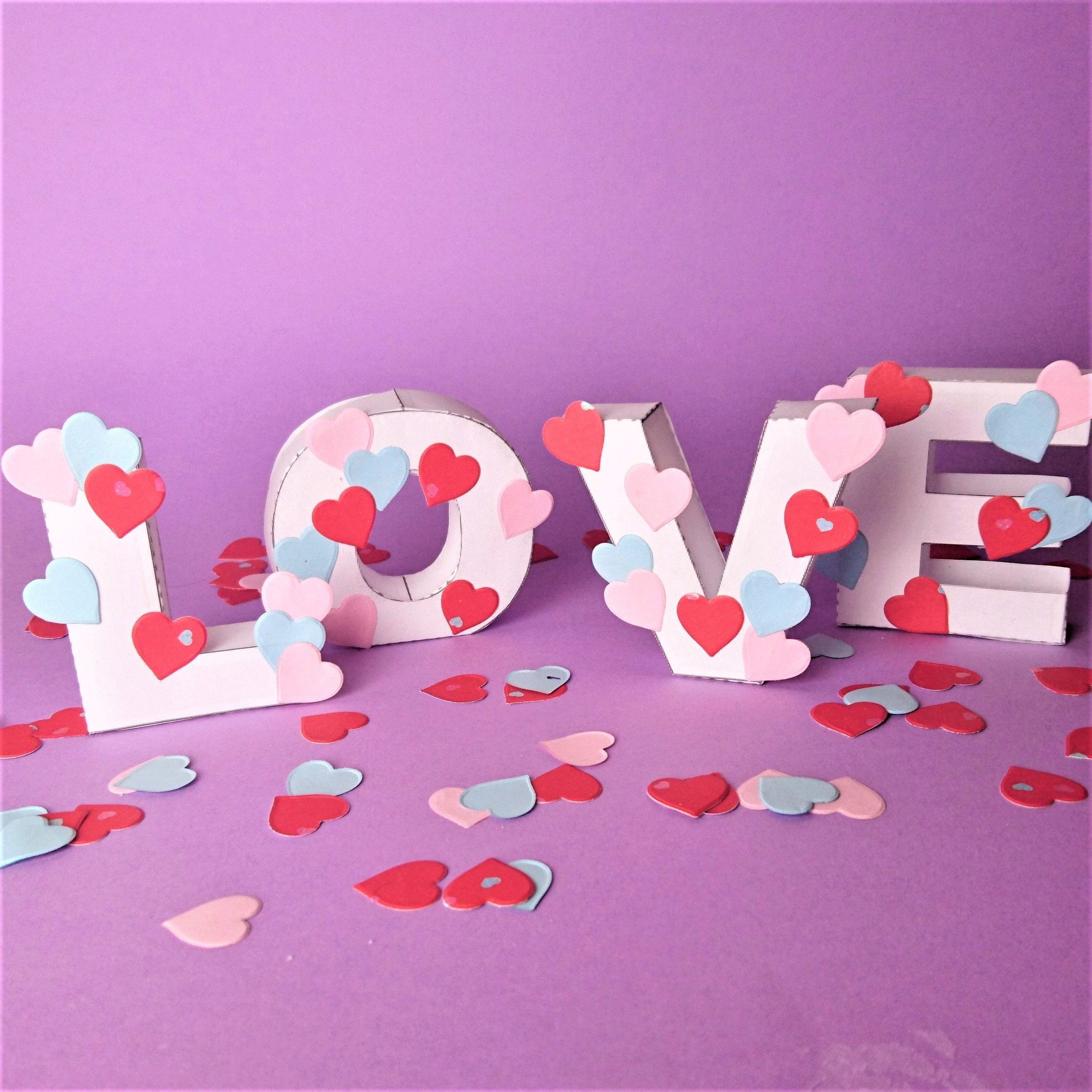 Lettres Love 3D