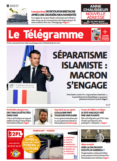 Le Télégramme (2 Editions) Du Mercredi 19 Février 2020