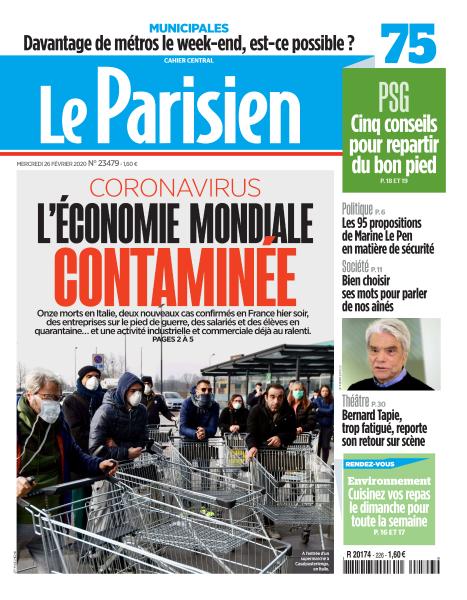 Le Parisien Du Mercredi 26 Février 2020