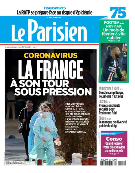 Le Parisien Du Jeudi 27 Février 2020