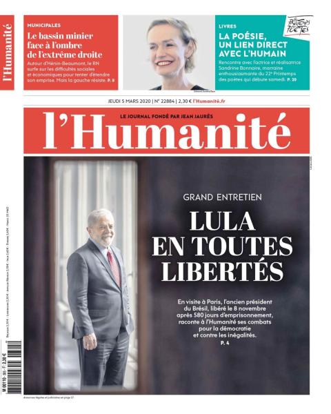 L’Humanité Du Jeudi 5 Mars 2020