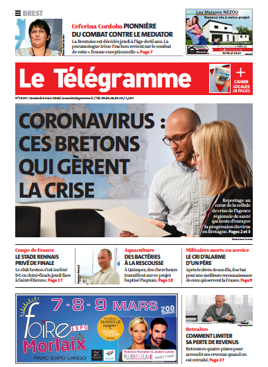 Le Télégramme (2 Editions) Du Vendredi 6 Mars 2020