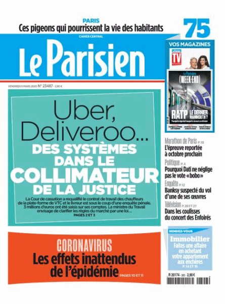 Le Parisien & Le Parisien Magazine Du Vendredi 6 Mars 2020