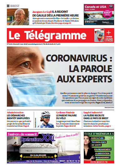 Le Télégramme (2 Editions) Du Mercredi 4 Mars 2020