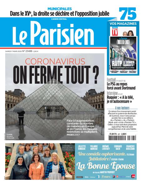 Le Parisien Du Samedi 7 Mars 2020