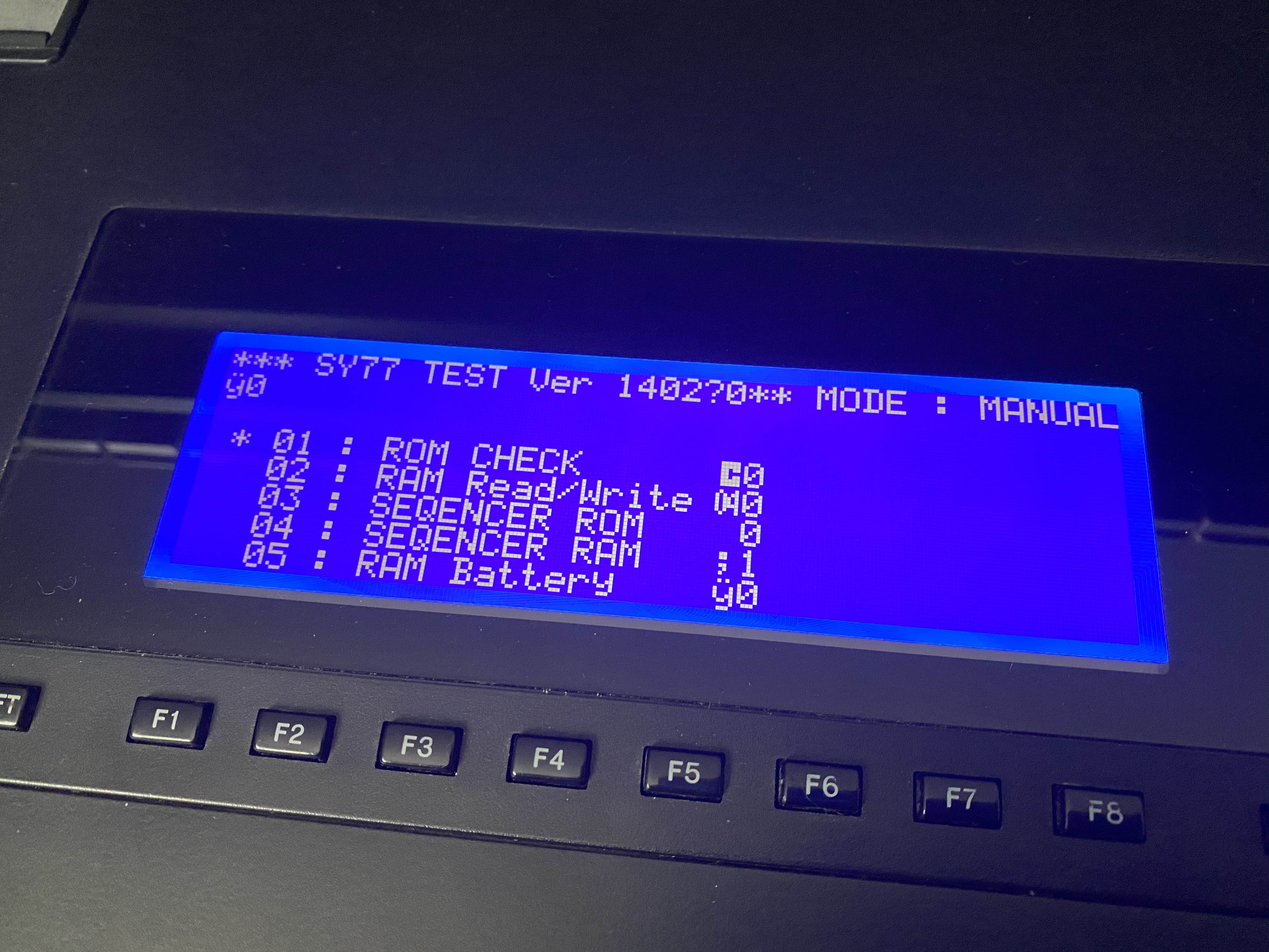 YAMAHA SY-77純正品LCDディスプレイモジュール YAMAHA SY-77用純正新品