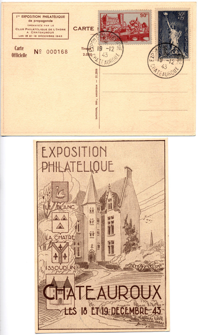 1943: 1° Exposition philatélique de propagande Can1