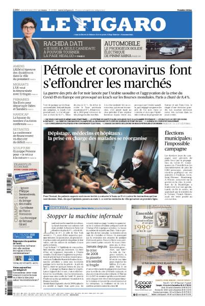 Le Figaro Du Mardi 10 Mars 2020