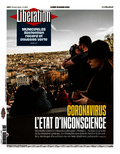 Libération Du Lundi 16 Mars 2020